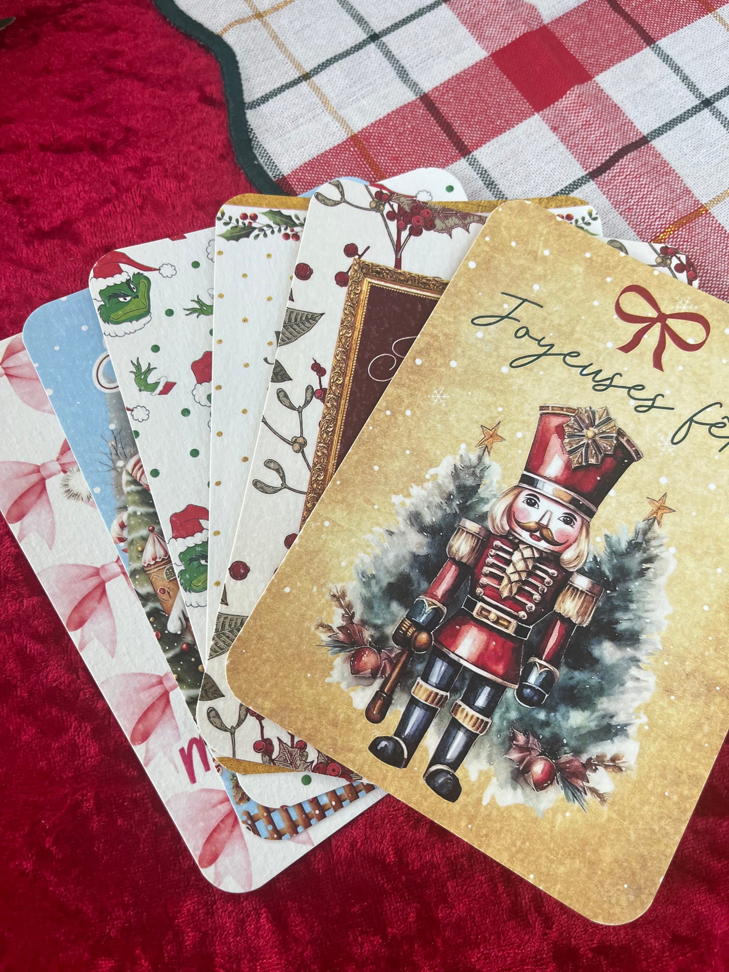 Lot de 6 cartes de voeux