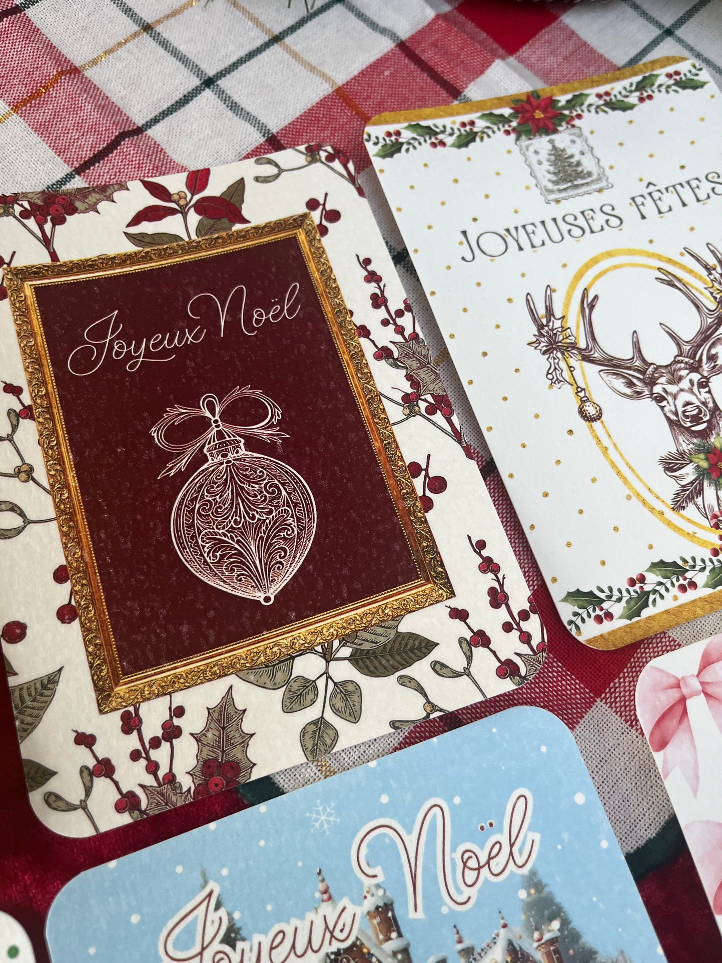 Lot de 6 cartes de voeux