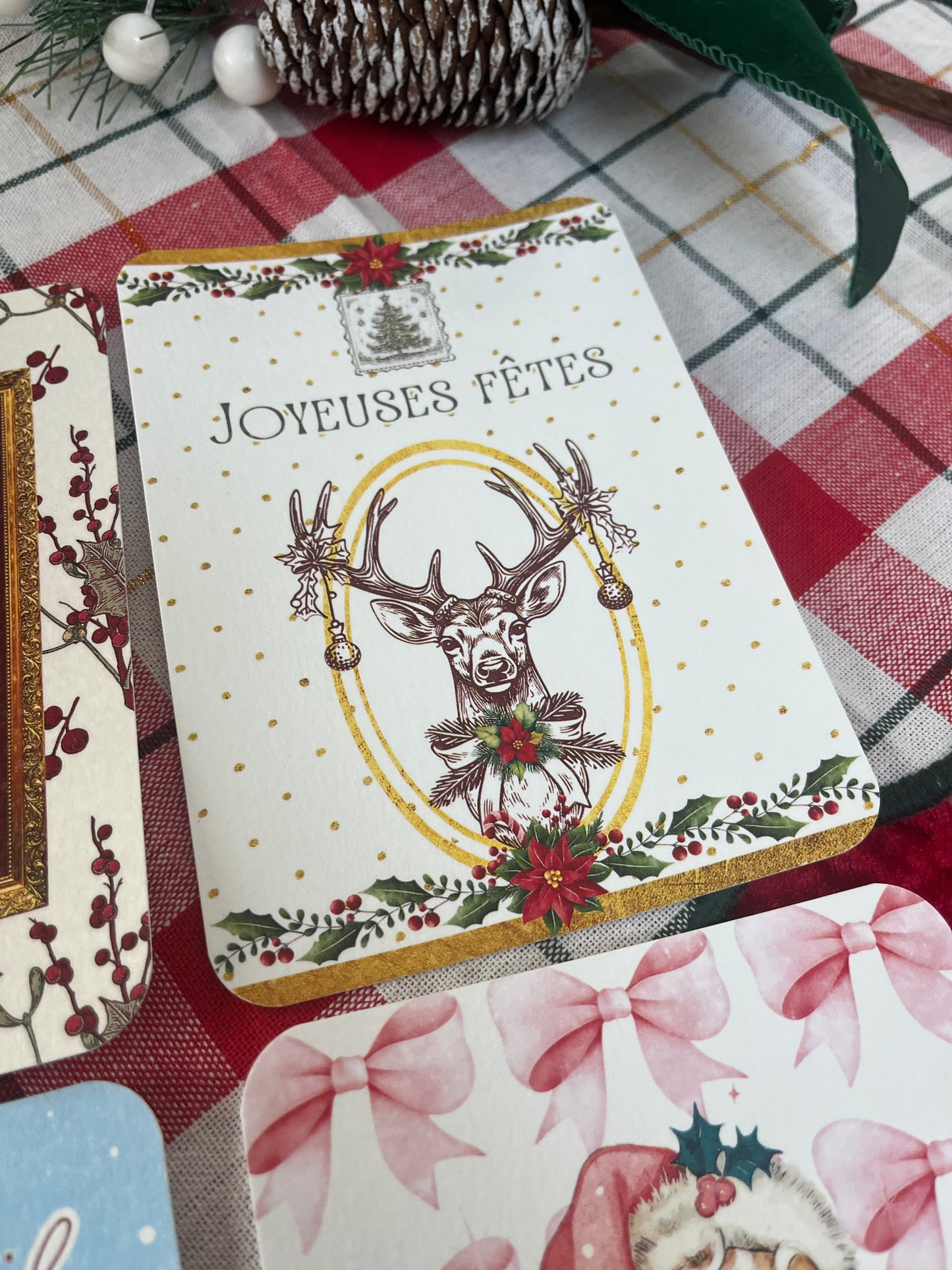 Lot de 6 cartes de voeux