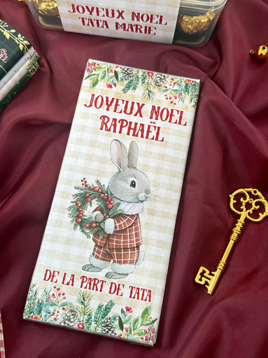 Tablette de chocolat Un noël à la ferme